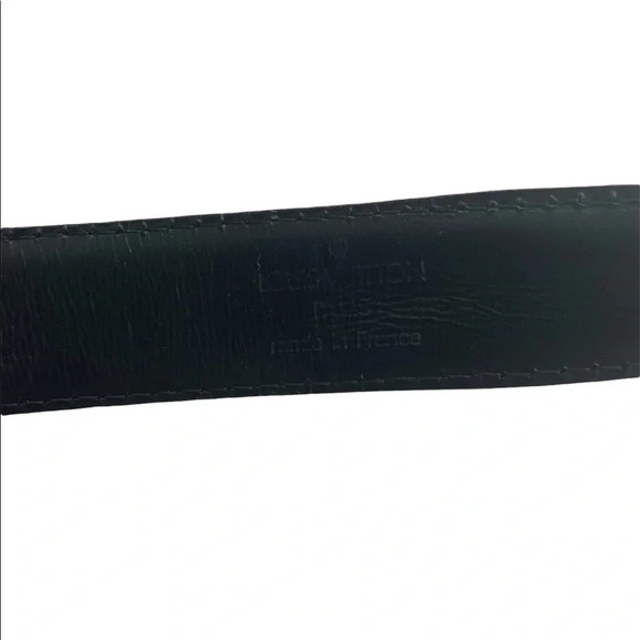 LOUIS VUITTON CT0334 Classic Black Leather Belt - Picture 11 of 13